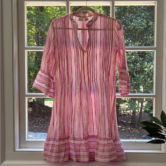 Pink Striped Dress - Picture 1 of 2